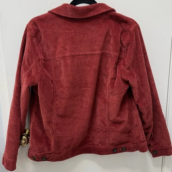 Madewell Women's Corduroy Jacket Rust - Picture 2 of 3